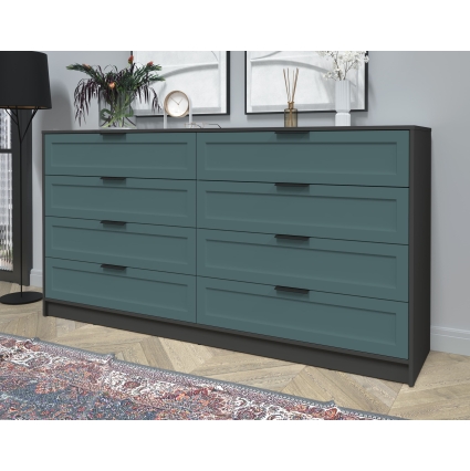 Kомод Тренд КТ-К197 (Антрацит ЛДСП/ Верде ЛМДФ) Ш1965 В1020 Г451 Kомод Тренд КТ-К197 (Антрацит ЛДСП/ Верде ЛМДФ) Ш1965 В1020 Г451